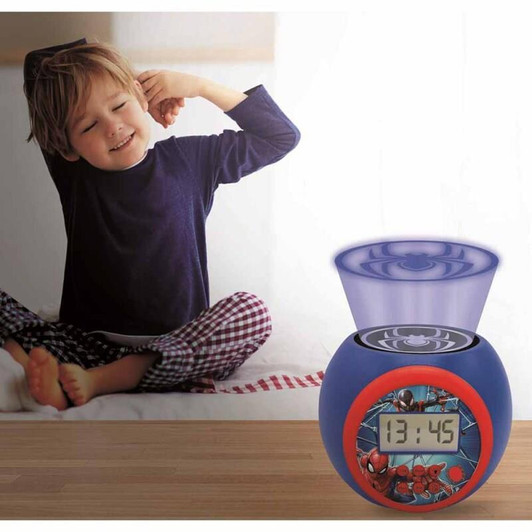 Spider-Man Childrens Projector Clock with Timer