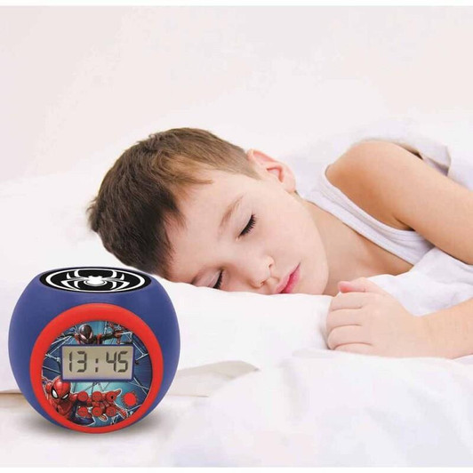 Spider-Man Childrens Projector Clock with Timer