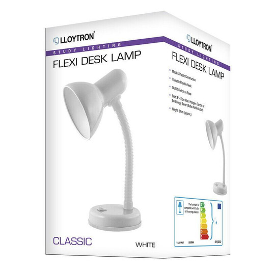 Lloytron L958WH Desk Lamp - White