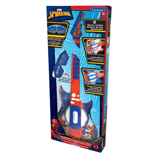 Lexibook Spider-Man Electronic Guitar & Glasses with Mic