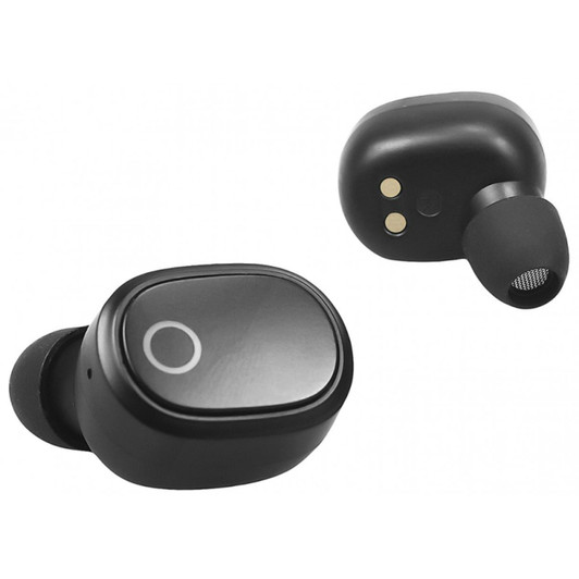 Music Buds True Wireless Earphones with Charging Case - Black