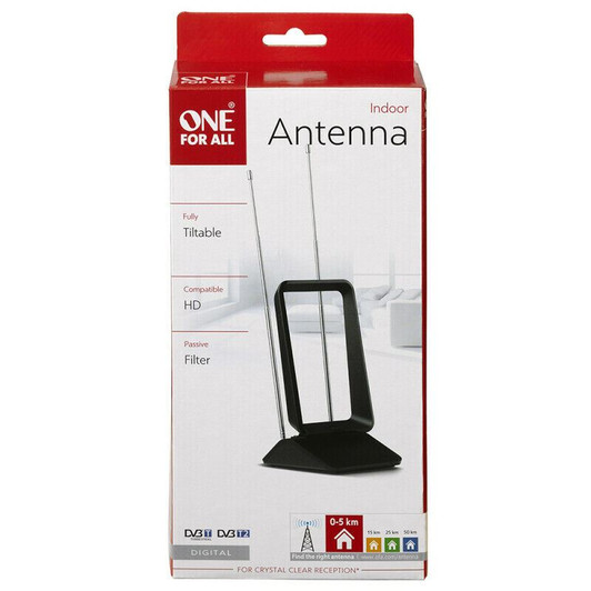 One For All Tiltable Indoor Aerial with Passive Filter