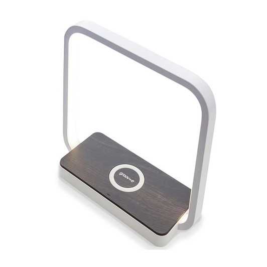 Groov-e GVWC05WE, Artemis LED Touch Lamp with Wireless Charging Pad - White