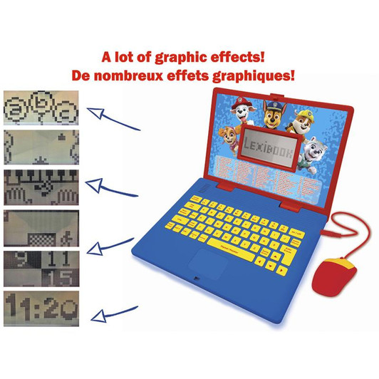 Paw Patrol Bilingual Educational Laptop with 124 Activites