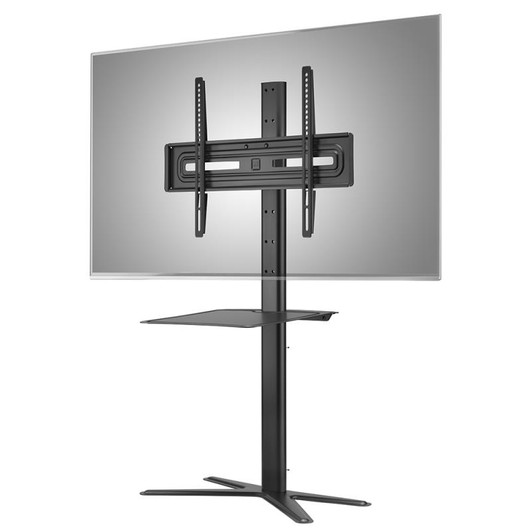 One For All WM4672 Solid TV Stand with Media Shelf for Screen Size for 32-65 inch - Black