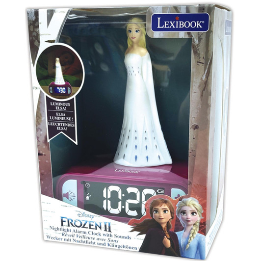 Lexibook RL800FZ Disney Frozen II Night Light Alarm Clock