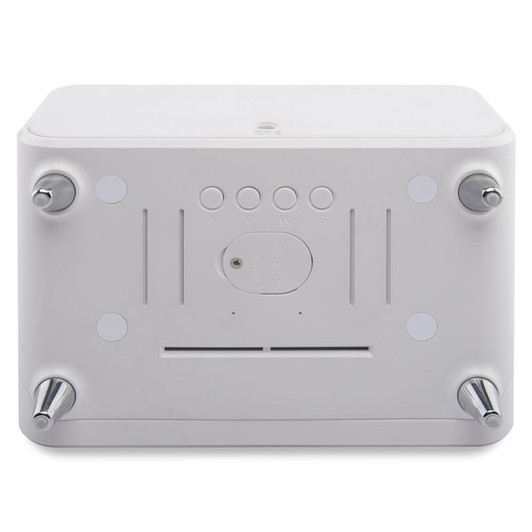 Groov-e GVWC01WE Athena Alarm Clock with Wireless Charging Pad & Night Light - White