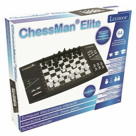 Lexibook Chessman Elite Electronic Chess Game with Touch Sensitive Keyboard