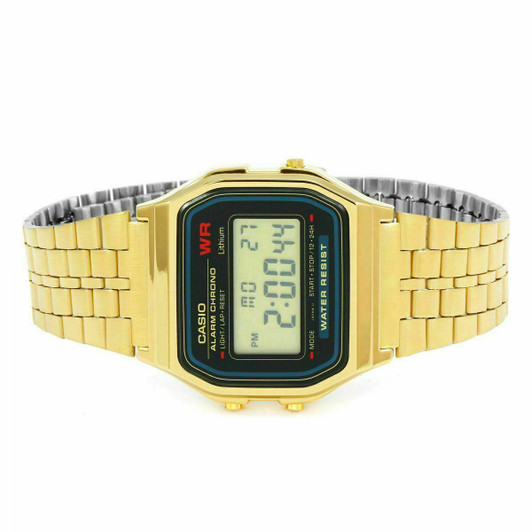 Casio Retro LCD Watch - Gold Tone