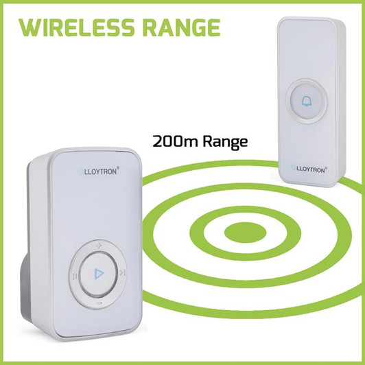Lloytron B7531WH Melody MIP3 Plugin Door Chime Kit - White