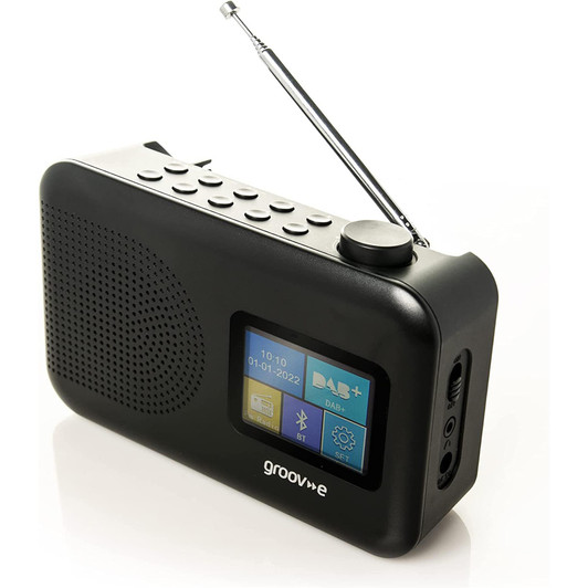 Berlin Portable Colour Screen DAB/FM Radio with Bluetooth - Black