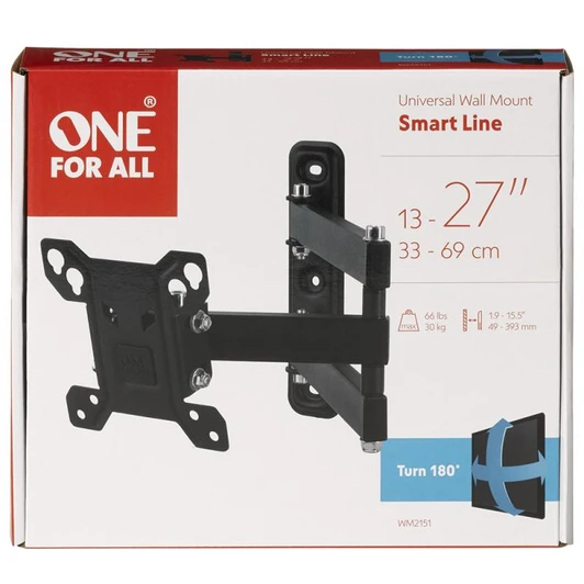 One For All WM2151, 13-27 inch TV Bracket Turn 180 Smart Series