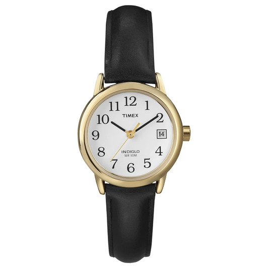 Timex Womens Easy Reader Date Watch - Black/Gold