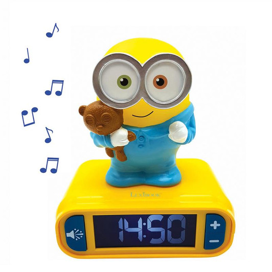 Despicable Me Minions Childrens Clock with Night Light