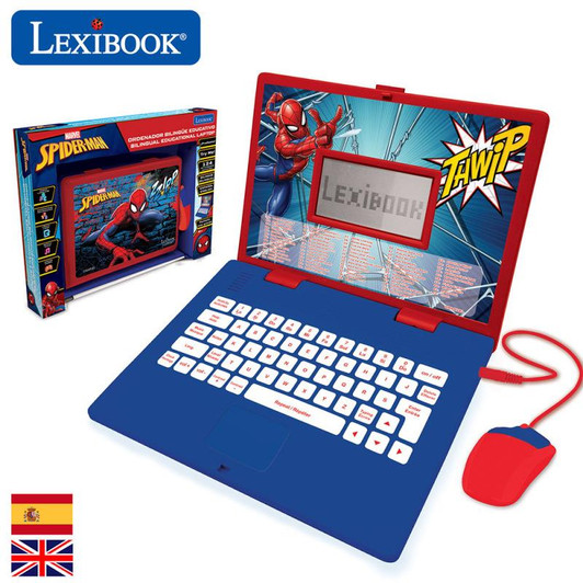 Lexibook Spider-Man Bilingual Educational Laptop with 124 Activites