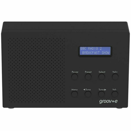 Groov-e Paris Portable DAB/FM Digital Radio - Black