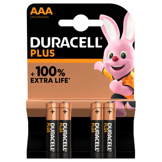 Duracell Plus 100% Alkaline Battery AAA Size