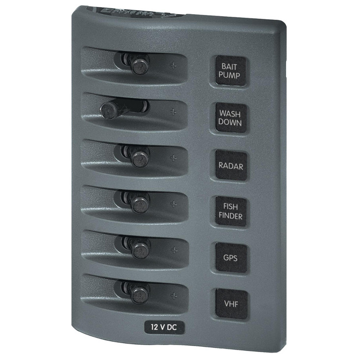 Blue Sea Systems 4307 6-Position WeatherDeck Switch Panel