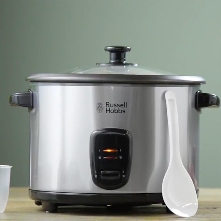 Russell Hobbs 1.8 L Stainless Steel Rice Cooker And Steamer In Silver 19750