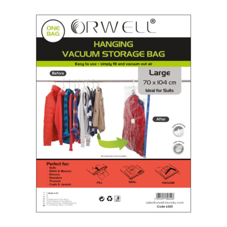 Orwell Hanging Vacuum Storage Bag Large 70 x 104cm 1pk