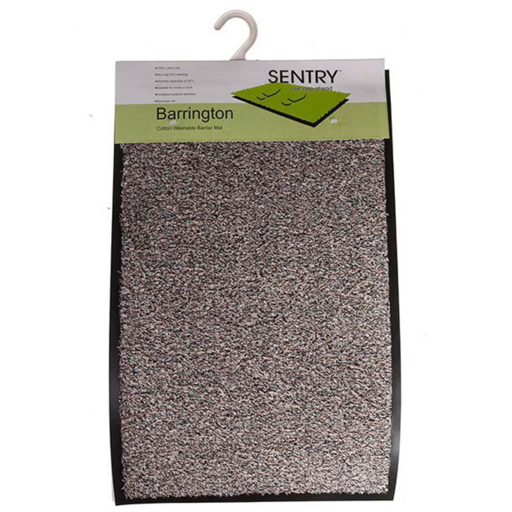 Sentry Barrington Cotton Washable Door Mat / Floor Mat - Light Brown