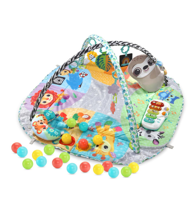 Vtech 7-in-1 Grow with Baby Sensory Gym with Xylophone Shapes & Animals 0-2y