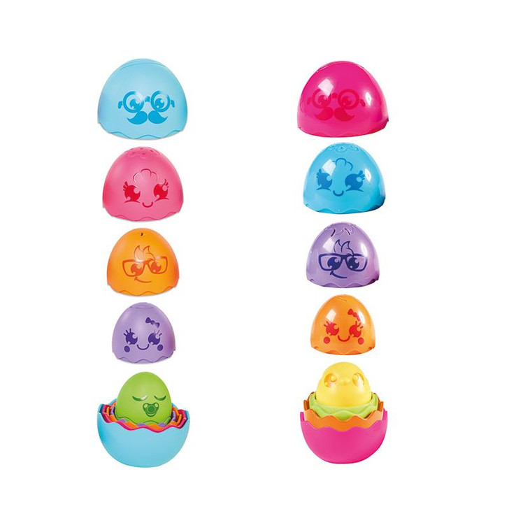 Toomies Hide & Squeak Nesting Eggs Kids Novelty Child Play Bath Stacking Game