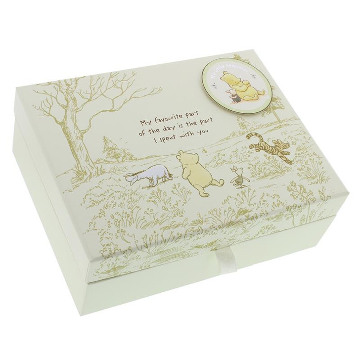 Disney Classic Pooh Keepsake Memory Box Kid Storage box Newborn Christening Gift