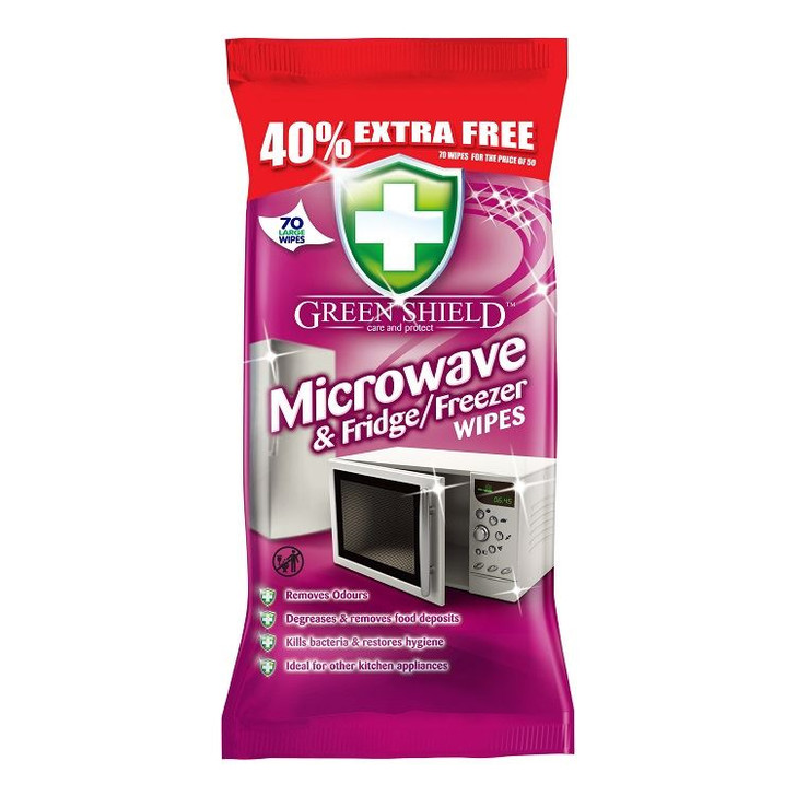 [EBAY VIOLATION] Green Shield Microwave/ Fridge/ Freezer & Other Appliances Large Wipes│70 Wipes