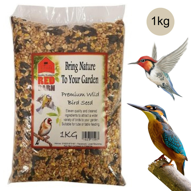 Red Barn Premium Wild Bird Seed Feed Mix Food│Eleven Quality & Clean│1Kg