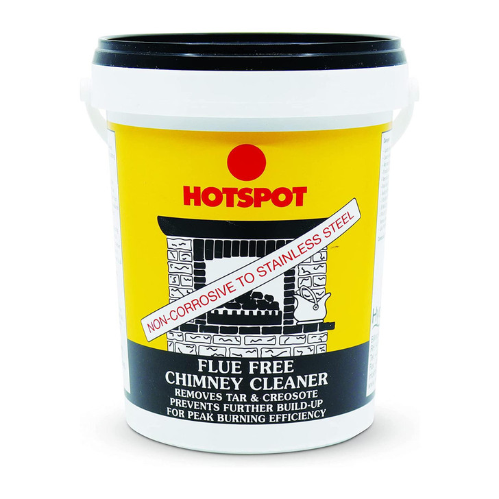 Hotspot Flue Free Chimney Cleaner│Removes Tar & Creosote│Peak Burning│750g│InUK