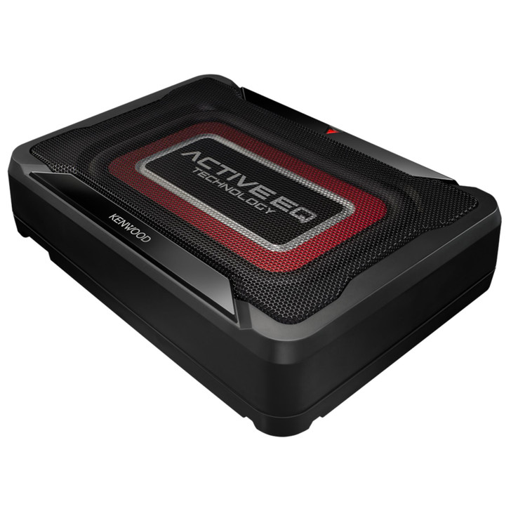 Kenwood KSC-PSW7EQ Powered Enclosure UnderSeat Amplified Subwoofer 160W Class D