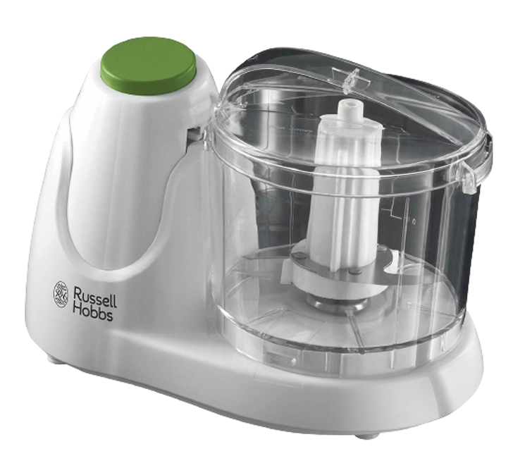 Russell Hobbs Compact Chopper 500ml Push Button Operation Stainless Steel Blades