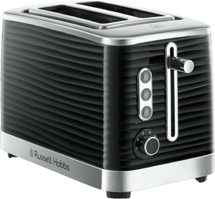 Russell Hobbs 24371 Inspire High Gloss Plastic 2 Slice Toaster Browning Controls