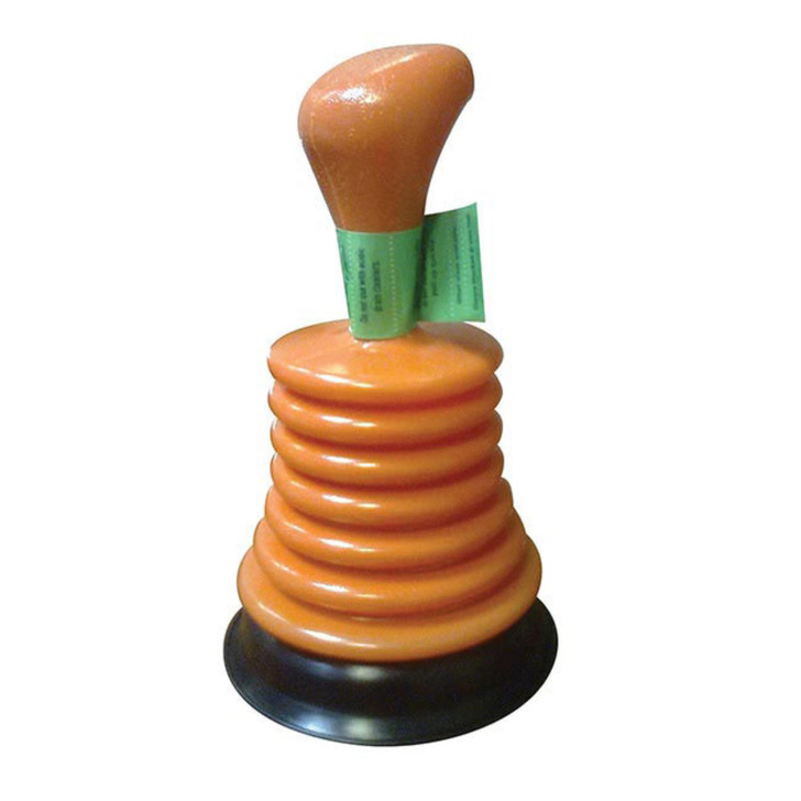 Buffalo Mini Concertina Plastic Plunger for Sink & Basin Easy to Use & Flexible