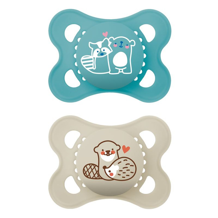 MAM Original Soother Blue Design 2-6m 2Pk