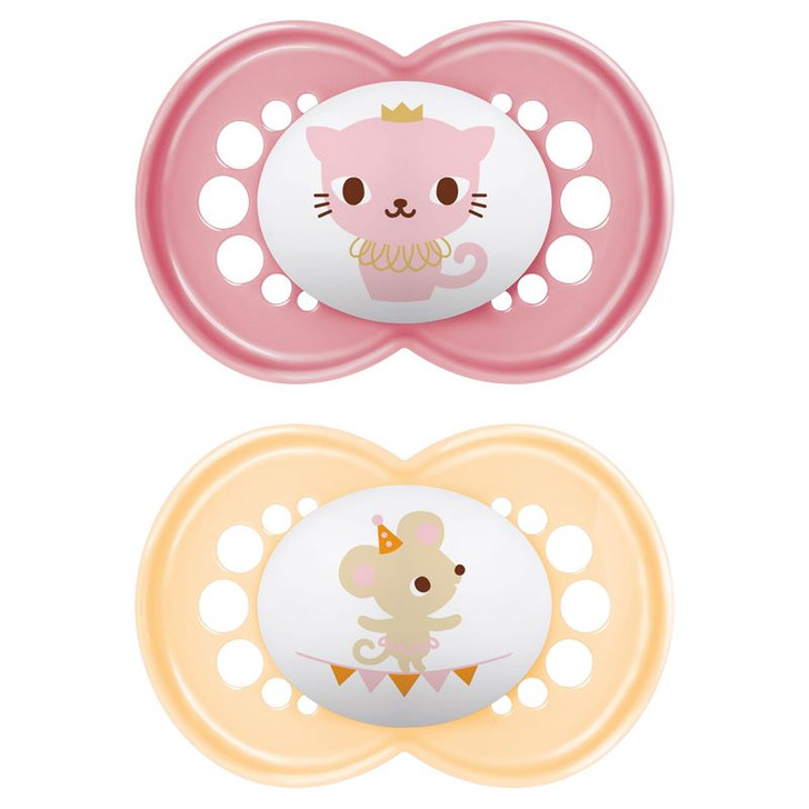 MAM Original Soother Pink Cute 6m+ 2Pk