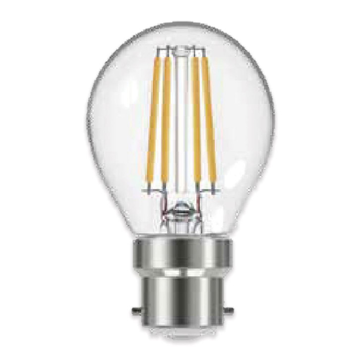 Linx G45 Golf Clear B22 4W LED Filament Bulb White - Warm White