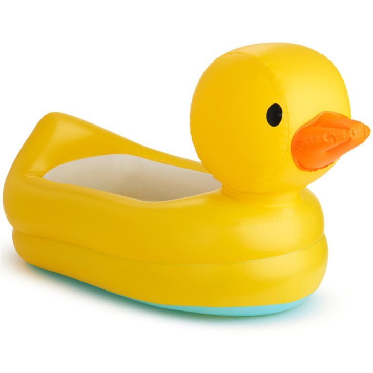 Munchkin White Hot Inflatable Safety Baby Bath Padded Duck Tub - For 6-24 months
