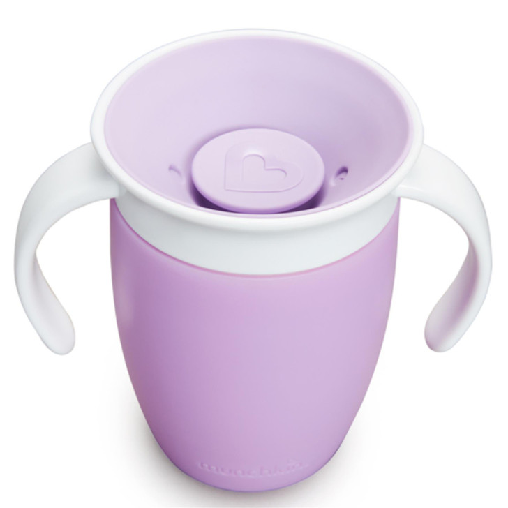 Munchkin Miracle 360° Trainer Sippy Cup with Handles For 6+ months 207ml - Purple