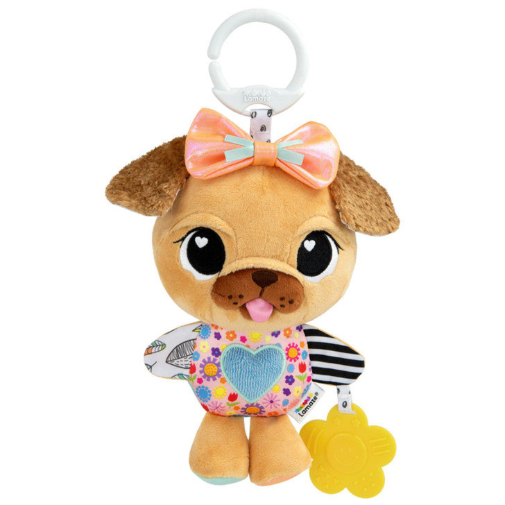 Lamaze Lovey the Pug Travel Toy with Multi-Purpose Clip For 0m+ Kids