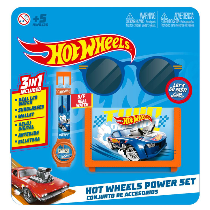 Hot Wheels 3-in-1 Giftset with Watch, Sunglasses and Wallet