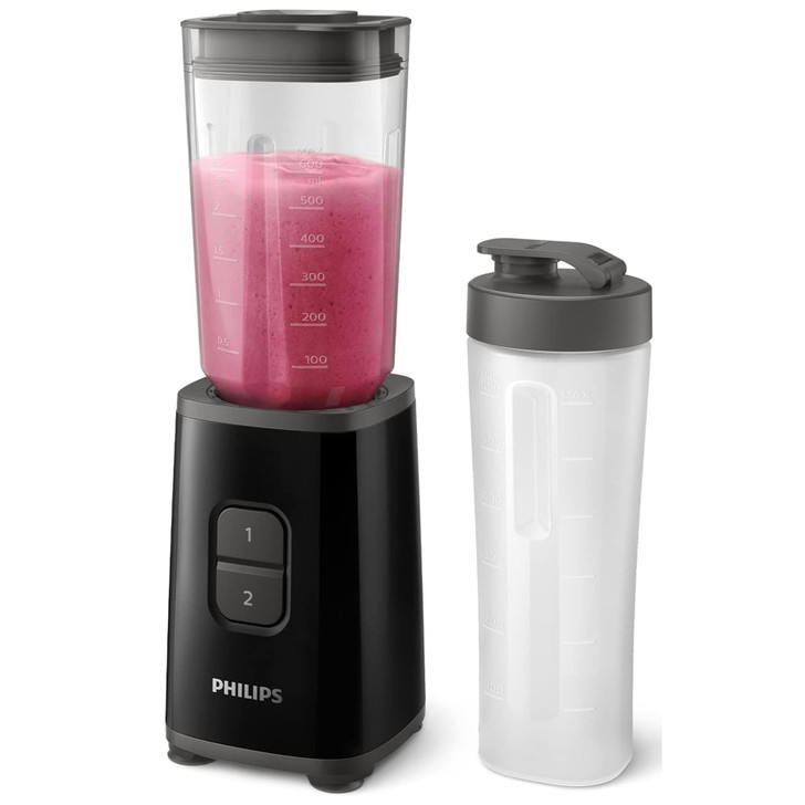 Philips Mini Blender and Smoothie Maker with Tumbler - Black