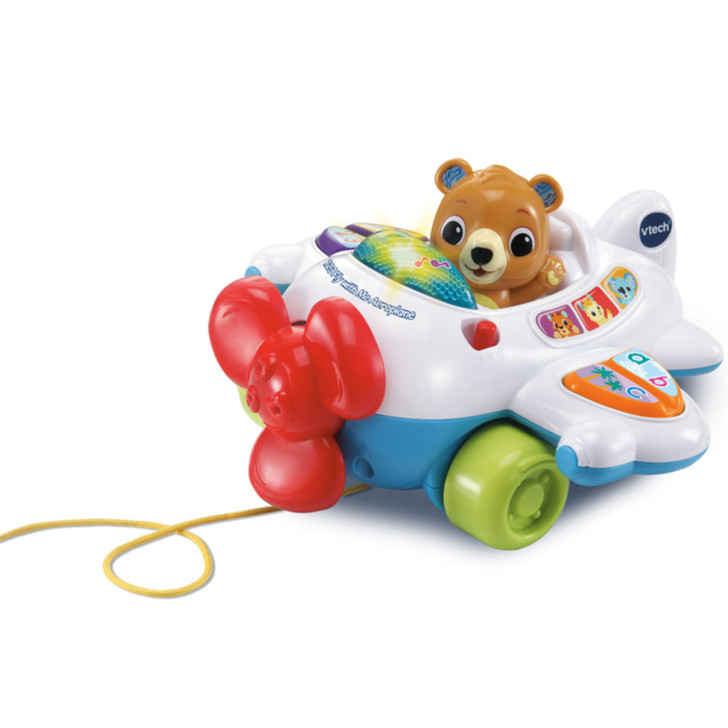 VTech Baby 123 Fly with Me Aeroplane Interactive Pull Along Toy For 9-36 Months