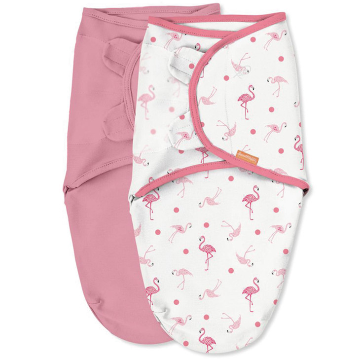 SwaddleMe Soft Flamingo Swaddle Pack of 2 Suitable For 0-3 Months