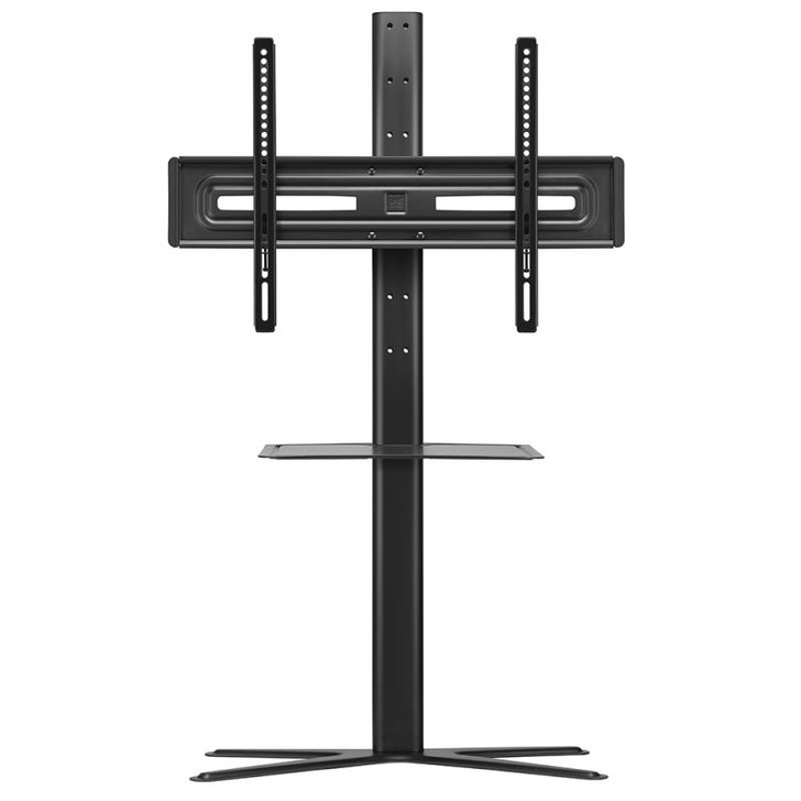 One For All WM4672 Solid TV Stand with Media Shelf for Screen Size for 32-65 inch - Black