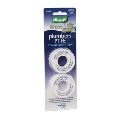 Ultratape Water Plumbing PTFE Plumber Tape Teflon Sealing Tape 12mm x