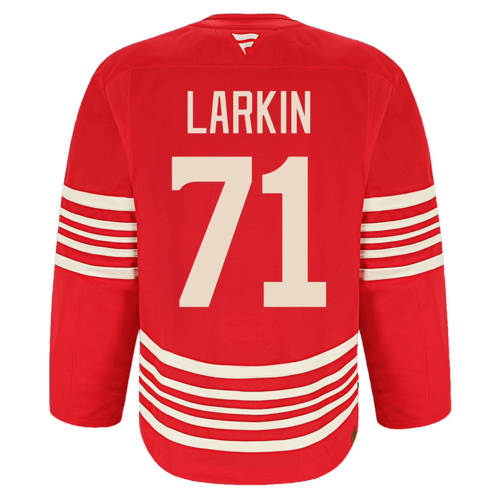 レッドヴァレンティノ　半袖ジャケットのみ　マリンボーダー　美品 Detroit Red Wings Fanatics Premium Centennial Jersey - Larkin