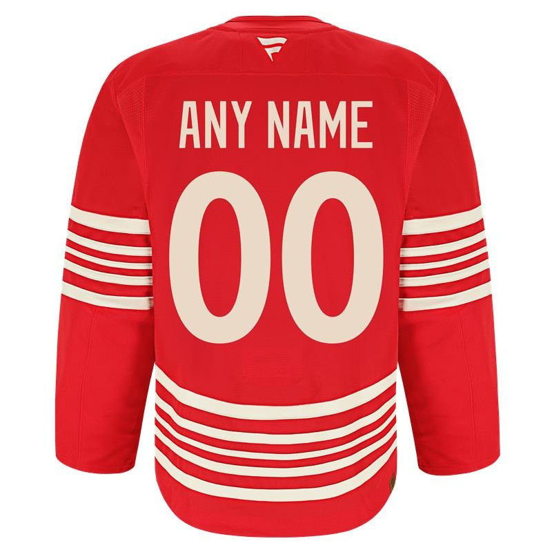 Detroit Red Wings Fanatics Premium Custom Centennial Jersey