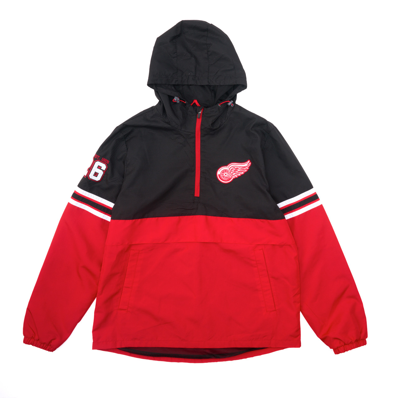 Detroit Red Wings G-III Batter Up 1/2 Zip Jacket - shophockeytown